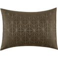 thumbnail image 4 of Nanshing Trinity 7 Piece ModernGeometric Comforter Set, Taupe, Queen, 4 of 11