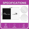 thumbnail image 4 of Valentine''s Day Placemats Set of 4 12"x18" Kids Black and White Side Placemats for Dining Table Indoor Outdoor Kitchen Love You Table Mats Placemat Gift for Couple Decor Table Place Mats, 4 of 4