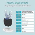 thumbnail image 2 of Ultrasonic Automatic Toothbrush,Toothbrush Electric Teeth whitening Brush 360 Sonic Toothbrush for Adult with Timer & Wireless Charging (Black), 2 of 5