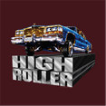 thumbnail image 3 of Rollin Hard men's High Roller Lowrider burgundy classic fit front and back print graphic tee shirt, 3 of 5