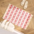 thumbnail image 6 of Jinswick Checkered Bath Mat Washable Non-Slip Funny Bathroom Rug Cute Bathroom Mat Ultra Soft Microfiber Absorbent Floor Carpet for Shower Tub Bedroom, 6 of 12