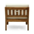thumbnail image 5 of GDF Studio Parma Outdoor Acacia Wood 10 Seater Sectional Sofa Set with Coffee Table Set, Teak and Beige, 5 of 10