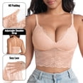 thumbnail image 2 of Njagoc3 Wireless Bras for Women Lace Beautiful Back Deep V Sling Style Casual Everyday Daily Bra, 2 of 6