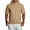 Khaki, variant on Men's Short Sleeve Hoodie Athletic Workout T-Shirt Gym Running Pullover Hooded Sweatshirt with Pocket,Dark Gray 4XL