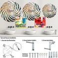 thumbnail image 4 of Designart "Orange Green Trees Canopy Collage I" Landscape Trees Vortex Round Wall Mirror - Landscapes Oval Printed Decorative Mirror - Multiple Color Options, 4 of 5