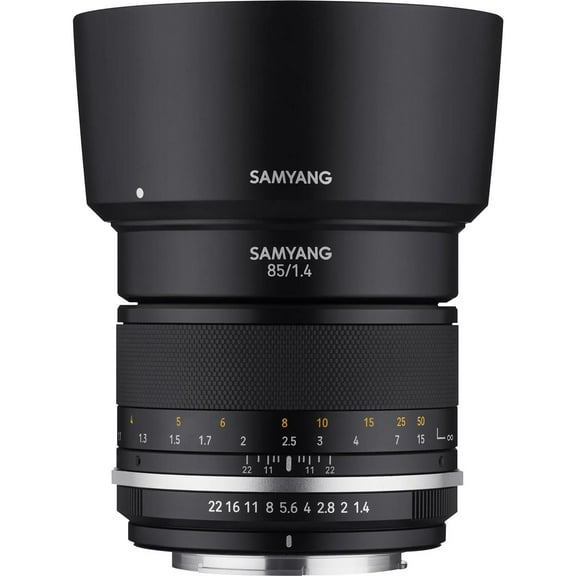 Samyang MK85AE-N MF 85 mm F1.4 Weather Sealed Mk2 Camera Lens for Nikon AE