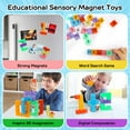 thumbnail image 2 of HOLARAY 48-Piece Transparent Magnetic Cubes, Sensory Toys for Kids 3+, 2 of 7
