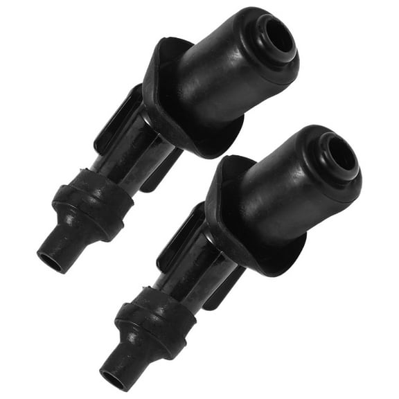 WASHWEPE Vehicle Owners Spark Plug Cap Black 2Pcs 3.5X1.0X1.0In