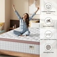 thumbnail image 6 of BedStory Flexora 14 inch King Hybrid Mattress in a Box, Gel Memory Foam with Individually Wrapped Pocket Coils, Extra Firm, 6 of 10
