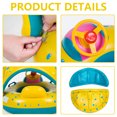 thumbnail image 4 of Muyoka Flotador de natación para bebés Flotador de piscina inflable para niños pequeños con dosel y soporte inferior para nadar más seguros Sombrilla Flotador submarino con volante para la edad de 16 Muyoka Hogar, 4 of 7