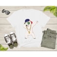 thumbnail image 2 of Cool Dabbing Dancing Polar Bear Wear Sunglasses Hat Necklace T-Shirt, 2 of 8