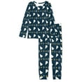 thumbnail image 5 of FOR U DESIGNS Christmas Tree Women Sleepwear Set Pajama Long Sleeve Crew Neck Tops Set of 2 Size 6XL Nightwear Long Pants for Women Jogger Loungewear Comfortable, 5 of 6