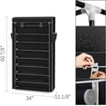 thumbnail image 5 of QXDRAGON 10-Tier Shoe Rack, Shoe Storage Cabinet with Dustproof Cover, Free-Standing Shoe Storage Organizer for Closet, Entryway, Hold 40-45 Pairs of Shoes, for Sneakers, High Heels, Black, 5 of 14