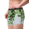 thumbnail image 2 of Fuzoiu Watercolor Green Leaves Print Men's Ultra Breathable Underwear,No Riding Up Boxer Briefs with ComfortFlexible Waistband-Large, 2 of 5