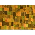 thumbnail image 1 of Ahgly Company Indoor Rectangle Abstract Yellow Modern Area Rugs, 5' x 8', 1 of 4