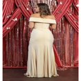 thumbnail image 2 of Formal Dress Shops Inc Off The Shoulder Bodycon Dress Champagne 4, 2 of 4