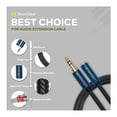 thumbnail image 6 of Knox Gear Nylon Braided 3.5mm Male-Female Audio Extension Adapter Cable (6-Feet), 6 of 8