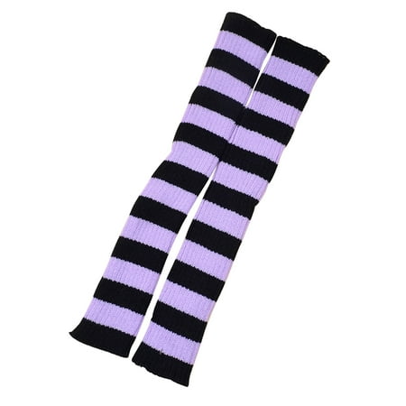 

Kids Leg Warmer Girls Striped Long Tube Knitted Stocking Leg Sleeve Juniors Leg Warmers Socks