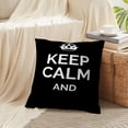 thumbnail image 4 of LALILO Throw Pillow Covers Keep Calm And Motivational Card Keep Cushion Cover 18" x 18", 2 Pack, 4 of 6