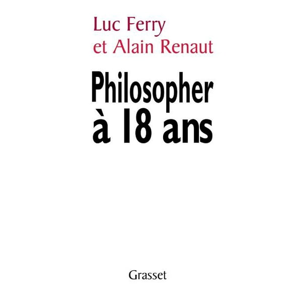 Philosopher à18 ans, (Paperback)