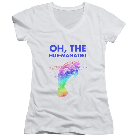 - Humanatee - Juniors Cap Sleeve V-Neck Shirt - Medium