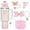 F, variant on 5pcs Tumbler Accessories Set for Stanley 40oz Cup with Handle, Perfect Gift, Pink Coquette Bling Style Water Bottle Decor