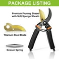 thumbnail image 6 of AGCAN Bypass Pruning Shears 3/4'' Garden Hedge Clippers, Ultra Sharp Pruners Gardening Tools, Professional Heavy-Duty Titanium Garden Scissors, 6 of 9