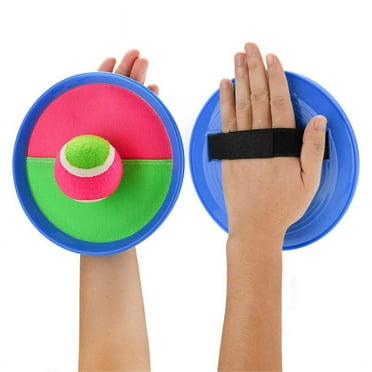 Tutuviw Ball and Catch Game Outdoor Game for Kids Toss and Catch Ball Set Backyard Games Beach Games for Children and Adults 2 Paddles, 1 Balls(Blue)
