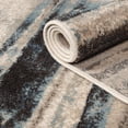 thumbnail image 6 of BNM Abstract Striped Indoor Area Rug, 5' x 8', Blue/ Cream, 6 of 7