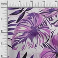 thumbnail image 2 of oneOone Cotton Cambric Purple Fabric Tropical Leaf With Texture Sewing Craft Projects Fabric Prints By Yard 42 Inch Wide, 2 of 4