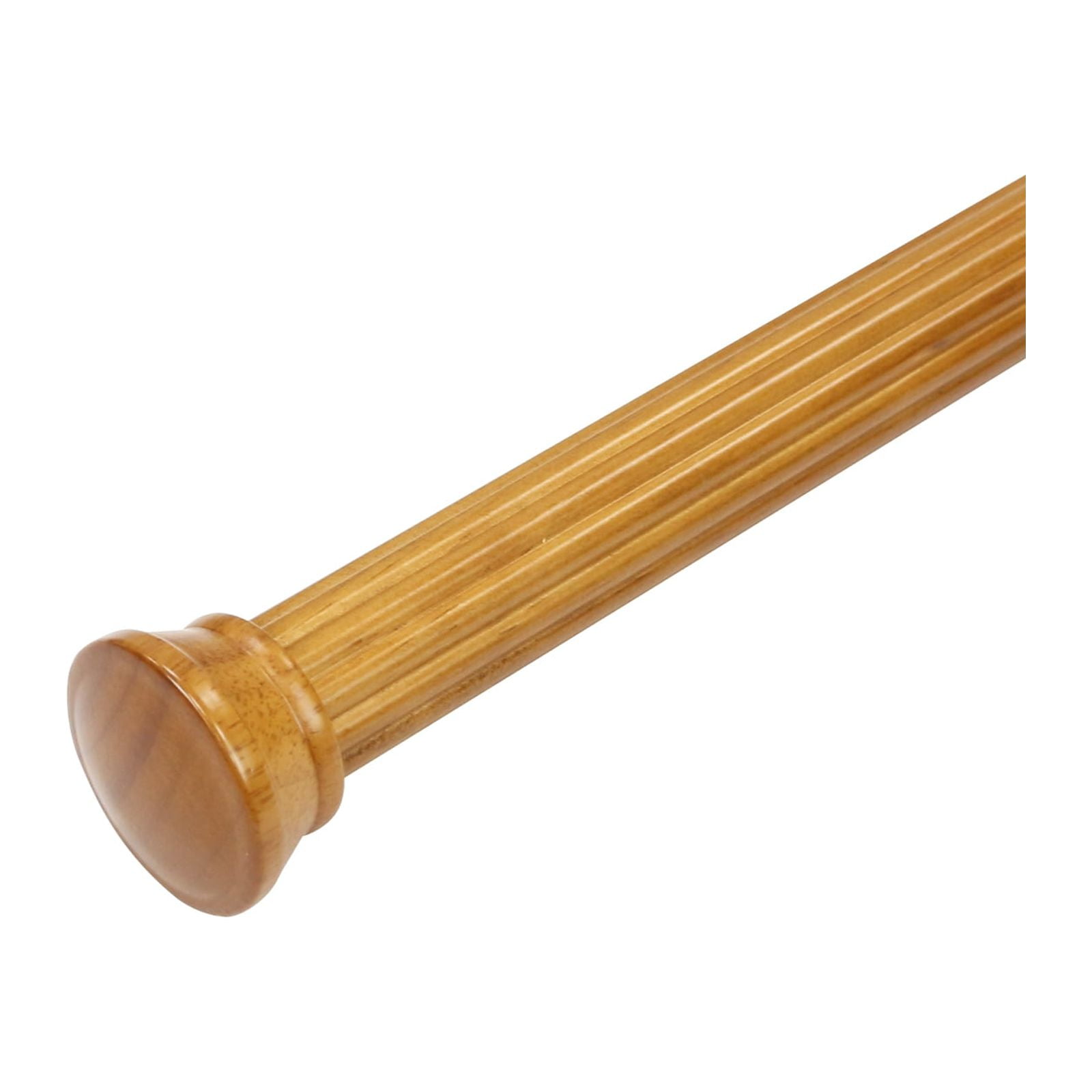 Wood End Cap Finials in Heritage Oak for 1-3/8" Wood Pole (2-Pack)