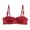 Wine, variant on Balconette Bra Lace Trim Underwire Support Convertible Straps Bra Everyday Bra for Women