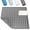 Grey, variant on Shower Mat Anti Slip, Square Bath Mat for Tub Non Slip with Suction Cups and Drain Holes, 21x21 Inch Bathroom Shower Stall Floor Mat, Machine Washable, Soft on Feet, Clear