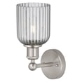 thumbnail image 2 of 616-1W-SN-G559-5SM Innovations Lighting Bridal Veil - 1 Light Wall Sconce-11.25 Inch Tall and 5 Inch Wide-Satin Nickel Finish-Light Smoke Glass Color, 2 of 2