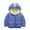 Blue, variant on Kids Baby Puffer Jacket Winter Hooded Coat Boy Girls Zip Thick Jacket Lightweight Outerwear 1-8T