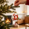 thumbnail image 6 of WWC Letter Christmas Ball Ornament, 2D Acrylic LED Hanging Personalized Letter Ornament, Warm Glowing Christmas Tree Decor for Holiday Party Gift, D, 6 of 6
