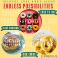thumbnail image 6 of PREMIUS Ceramic Non-Stick Mini Snack Donut Maker, Black, 2 Inch Mold, 4 Count, 6 of 6