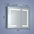thumbnail image 4 of Bathroom Medicine Cabinets with Mirrors and Lights 30" W x 26" H | Boost-M1, 4 of 17