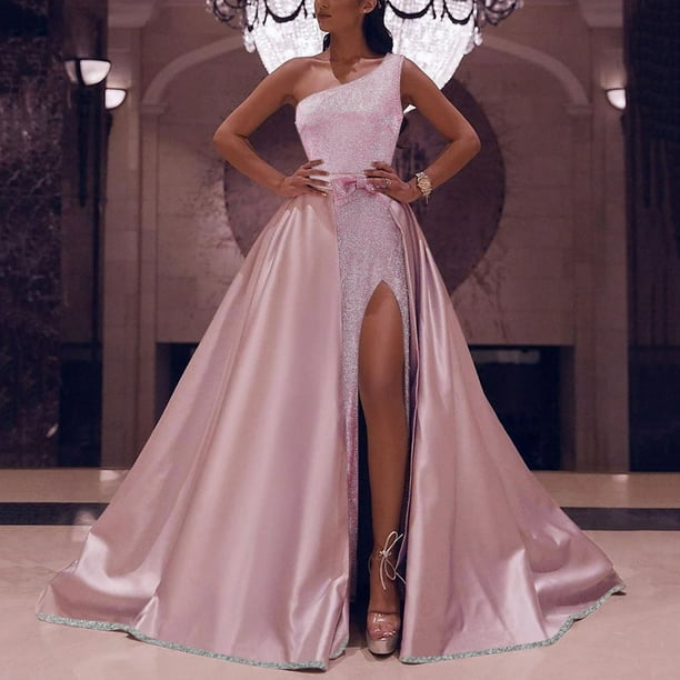 Pink color long dress 2025