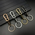thumbnail image 4 of Carabiner Keychain Key Chain Ring Holder Organizer Spiral Retractable Spring Coil Keychain Anti-rust Key Clip, 4 of 6