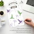 thumbnail image 3 of FORMRS Acrylic Clipboard with Low Profile Clip Standard A4 Letter Size, 12.5" x 9", Purple Birds, 3 of 8