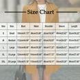 thumbnail image 3 of MaFYtyTPR Winter Pea Coat for Women Solid Casual Thicken Wool Lapel Collar Inner Lining Pocket Breasted Outerwear Tops Black L, 3 of 5