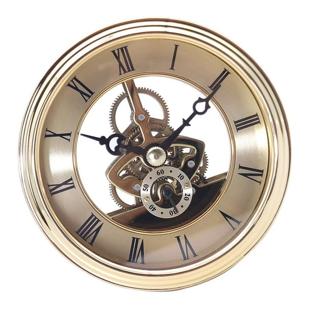 Reloj de pared de 97mm, puntero silencioso sin reloj para reempzo de reloj DIY, DIY UNA Hugo Inserto de reloj de cuarzo esqueleto