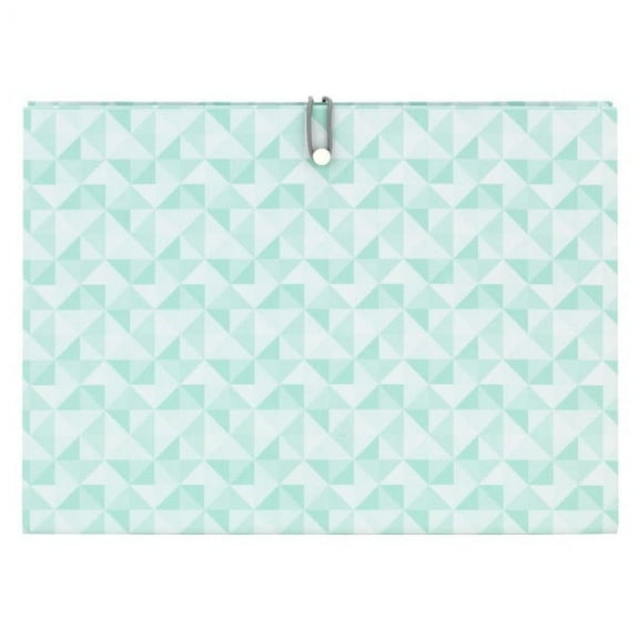 Office Depot® Brand Paper Expanding File Folder, 6 Pocket, Expansion 5-1/2", 8 1/2" x 11", Letter, Green, Pack of 1