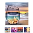 thumbnail image 3 of Taza / patrón de playa 5D DIY decoración del hogar diamante punto de cruz resina redonda diamantes de imitación bordado imagen pintura Inevent JJ15632-01, 3 of 6