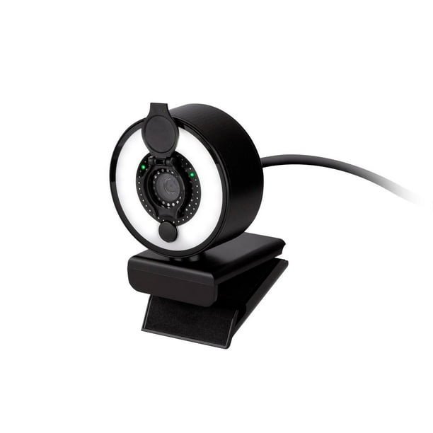 Publiciteit Premisse Tijd Monoprice 2K USB Webcam with LED Light Ring and Lens Cover, For Use in  Zoom, Skype, Microsoft Teams, Cisco Webex, Facebook, For Desktop, Laptop,  PC - From Workstream Collection - Walmart.com