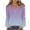 Purple, variant on Loopsun Womens Winter Tops, Long Sleeve T Shirts for Women, Women's Fashion Printed V-Neck Buttoned Long Sleeve Pullover Top Watermelon Red, XL