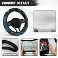 thumbnail image 6 of Yuyamidu Camo Hunting Steering Wheel Cover Blue Wood Car Steering Wrap for Sedan Flannel Car Steering Wheel Decoration Accessories Warm Auto Steering Wheel Protector, 6 of 7