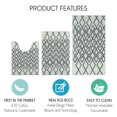thumbnail image 3 of Geometric Design 3 Piece Bathroom Rugs Set - Non-Slip Ultra Thin Bath Rugs for Bathroom Floor - Washable Cotton Bathroom Mats Set, 3 of 8