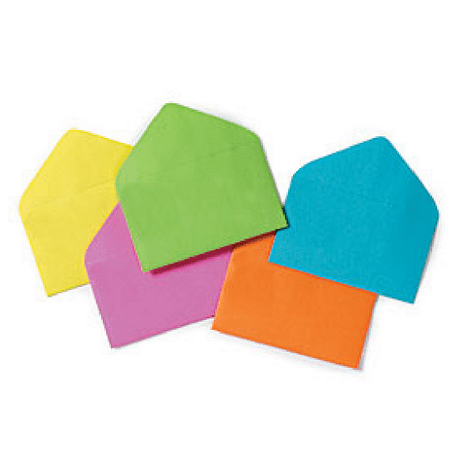 Gift Offering Envelope - 50pack Multi Color Gift Enclosure Card Envelopes